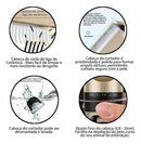 Kit Máquina de Tosa Pet Profissional Recarregável para Cães e Gatos