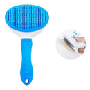 Escova Automática Removedora de Pelos para Pets Cães e Gatos Cor Azul