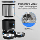 Dispensador Automático de Ração Newpet 5L para Cães e Gatos Preto