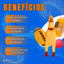 Kit 5 Brinquedos Pet Bolinha Frango Galinha para Cachorros