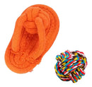 Kit 2 Brinquedos Mordedor Pet de Corda 100 Algodão para Filhotes