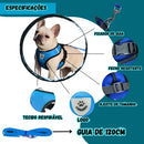 Peitoral com Guia Refletivo para Cães e Gatos Mais Segurança no Passeio