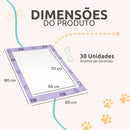 Tapete Higiênico Pet Like Ultra Pad Lavanda 30 Unidades Lilás