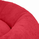 Caminha Nuvem Pet Redonda 50cm Super Macia para Gatos Cor Vermelha