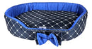 Cama Pet Grande 70x50cm Confortável para Cães e Gatos Cor Azul