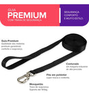Guia Longa 10 Metros Basic Pet para Cachorro Grande Passeio e Adestramento Preto