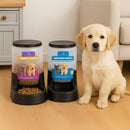 Kit Comedouro e Bebedouro Automático Pet 3L para Cães e Gatos Preto