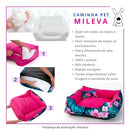 Kit Cama Pet com Coberdrom 4 Peças 60x60cm para Cães e Gatos Rosa Bebê