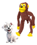 Brinquedo Macaco de Pelúcia Gigante com Apito para Cães 40cm Marrom