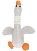 Brinquedo de Pelúcia Pet Resistente para Cães Médio e Grande Porte Cor Cinza