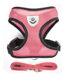 Peitoral Colete Refletivo com Guia para Cachorro Tamanho G Rosa