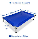 Cama Suspensa para Gato Tamanho P Arejada Furadinha e Confortável