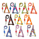 Coleira Guia Peitoral Pet em Poliéster para Cães Pequeno e Médio Cores da Moda