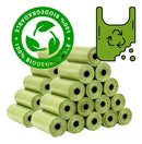 Kit 30 Refil Cata Caca Biodegradável 450 Saquinhos para Pets Verde Claro