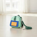 Coleira Peitoral Pet com Mochila Porta Saquinho Higiênico para Passeios