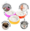 Cama Redonda Pet Sherpa Macia e Quentinha para Cães e Gatos