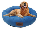 Cama Pet Redonda Grande Antifrio Lavável 80x80 Conforto Para Cachorros Cor Azul