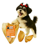 Kit 10 Mordedores Naturais de Orelha Bovina para Cachorro Dip Dog