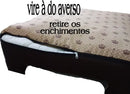 Cama Pet Grande 70x80 com Zíper Lavável Conforto e Praticidade Cor Vermelha