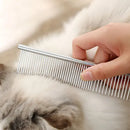 Pente Desembolador de Ferro Bacon Born Para Cães e Gatos Prateado