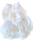 Vestido de Noiva Pet Luxo Tamanho M para Cães Médio