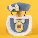 Fantasia Pet Luxo com Chapéu Boina e Bandana para Cães e Gatos