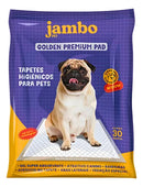 Tapete Higiênico Golden Premium para Cães 80x60cm 30 Unidades Jambo Pet