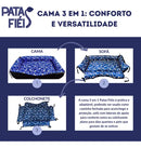 Colchão Pet Grande 90x60cm Lavável Conforto para Cães Cor Rosa