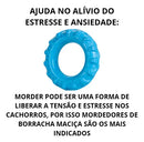 Kit 3 Mordedores Pet Maciços para Cachorros de Grande Porte Azul