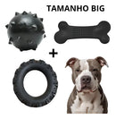 Kit Brinquedos Pet Resistentes e Interativos para Cachorros de Grande Porte