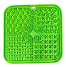 Tapete de Lamber Pet para Alimentação Lenta com Ventosa Cor Verde