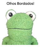 Brinquedo de Pelúcia Mordedor Sapo para Cães Pet