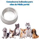 Kit com 2 Potes Pet Pesados Polidos 1250ml para Ração e Água Cães