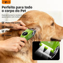 Máquina de Tosa Pet Sem Fio Inova Cases Silenciosa 3 Velocidades Verde