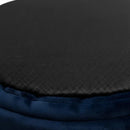 Cama Pet Nuvem Redonda 50cm Azul Marinho Super Conforto Para Cães e Gatos