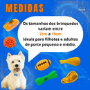 Kit 6 Brinquedos Mordedores para Filhotes de Cachorro Pet