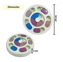 Brinquedo Interativo para Cães Tabuleiro Porta Petiscos Estimula a Mente Cor Verde