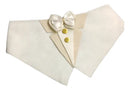Bandana Pet Smoking Branca para Casamento Tamanho M