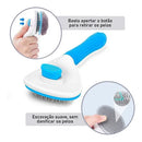 Escova Automática Eba Pet Removedora de Pelos para Cães e Gatos Cor Cinza