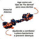 Kit Brinquedo Mordedor de Corda Fio Dental Pet para Cães Pequenos