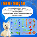 Kit 4 Brinquedos Pet de Corda Resistentes e Interativos para Cachorro Forte
