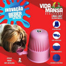 Bebedouro e Comedouro Automático Vida Mansa 2L para Pets Cor Branca