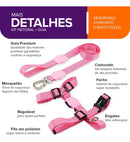 Peitoral com Guia Mood Pet para Cachorro Tamanho Médio Conforto no Passeio