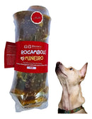 Mordedor Natural Rocambole Mineiro de Pele Bovina para Cães Alecrim Pet 1 Unidade