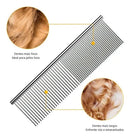 Pente Desembolador de Ferro Bacon Born Para Cães e Gatos Prateado