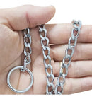 Coleira Enforcador Elo Chato Pet Júnior 50cm para Cães Prata