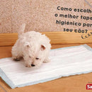 Tapete Higiênico Sanol para Cachorros 80x60cm 30 Unidades Branco