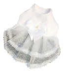 Vestido de Noiva Pet Luxo Tamanho M para Cães Médio