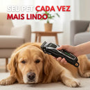 Máquina de Tosa Pet Profissional Sem Fio para Cães e Gatos Bivolt Preta
