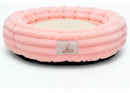 Cama Pet Nuvem Redonda 50cm Super Macia para Cachorro e Gato Rosa Bebê